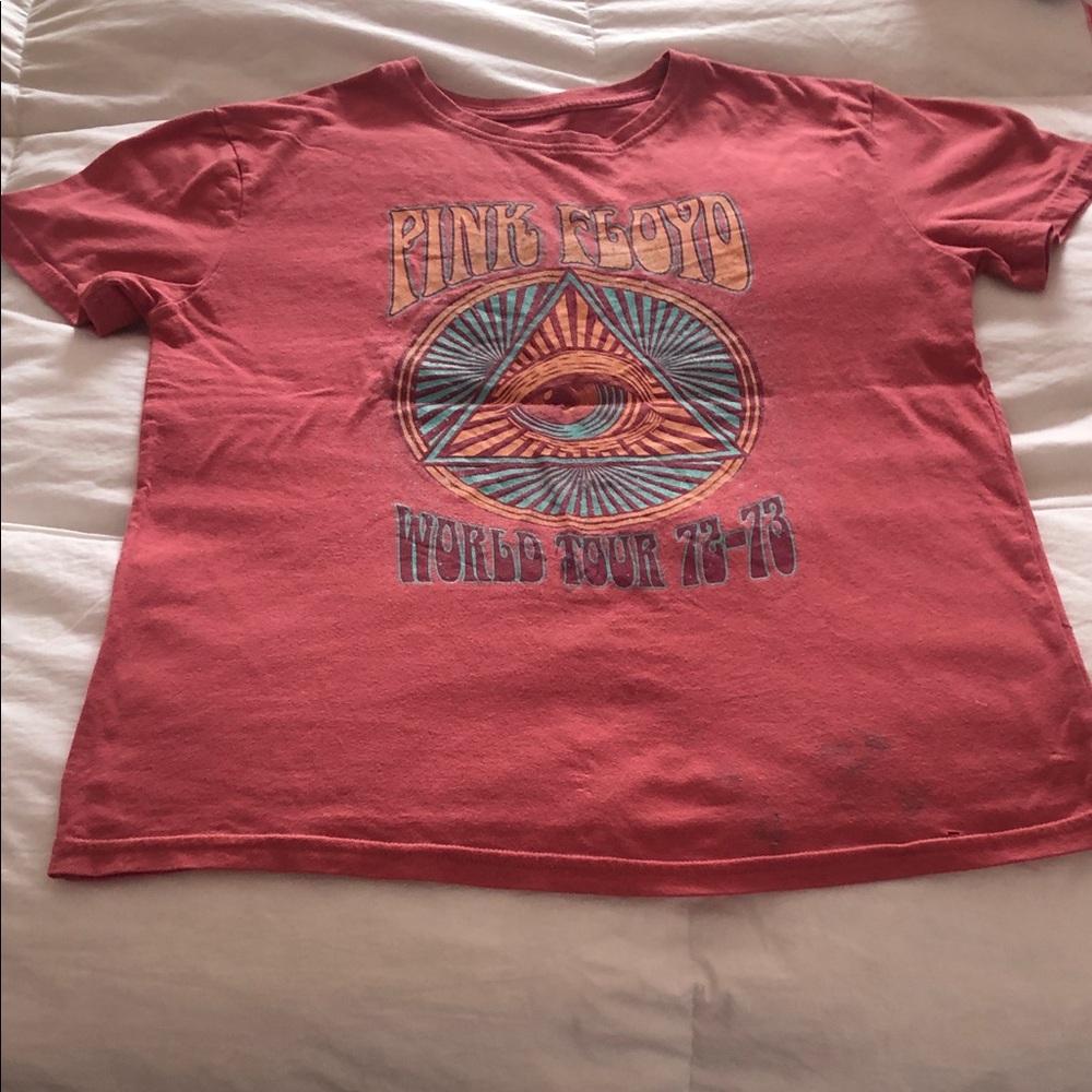 Pink Floyd Kids T-Shirt - Red with Graphic Design